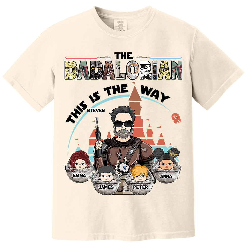 The Dadalorian This Is The Way - Personalized Shirt For Dad Do98