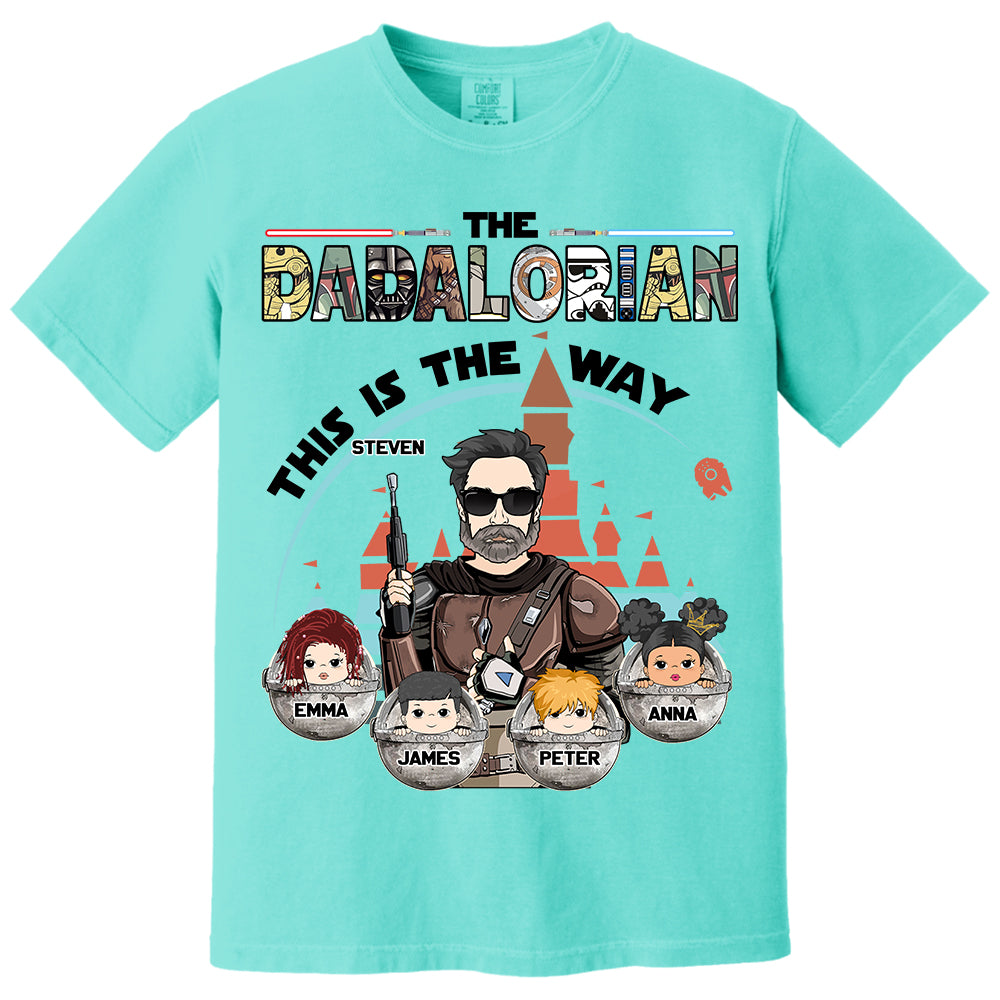 The Dadalorian This Is The Way - Personalized Shirt For Dad Do98