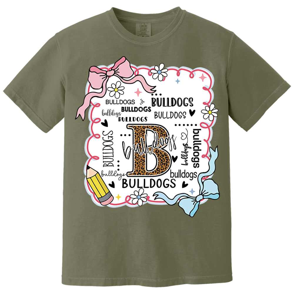 Personalized School Mascot Custom Name Teacher Shirts, Custom Preppy Teacher First Day of School Shirt Gift For Teacher