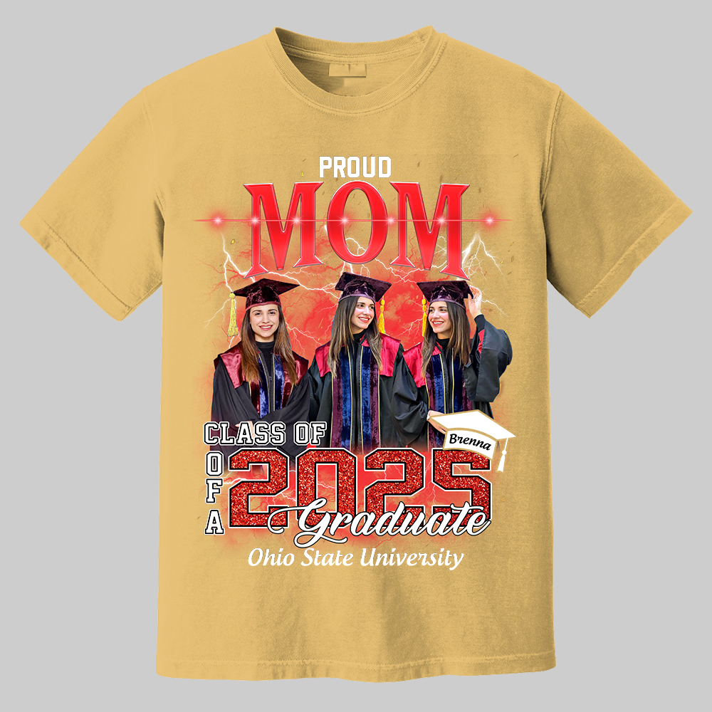 Personalized Graduation Shirts Custom Graduation Shirt Class Of 2025 Family Gifts For Family Member Graduation Shirt Proud Family Shirt