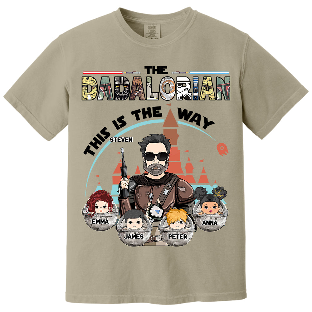 The Dadalorian This Is The Way - Personalized Shirt For Dad Do98