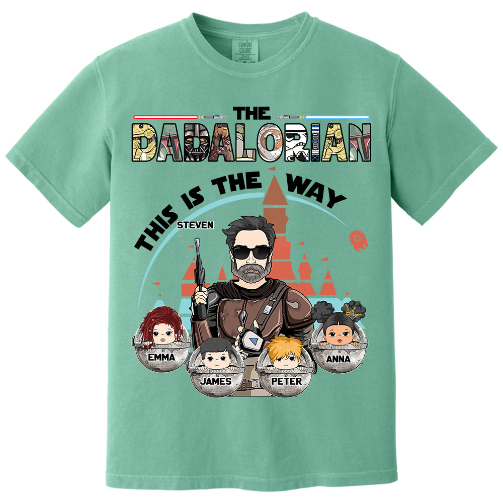 The Dadalorian This Is The Way - Personalized Shirt For Dad Do98