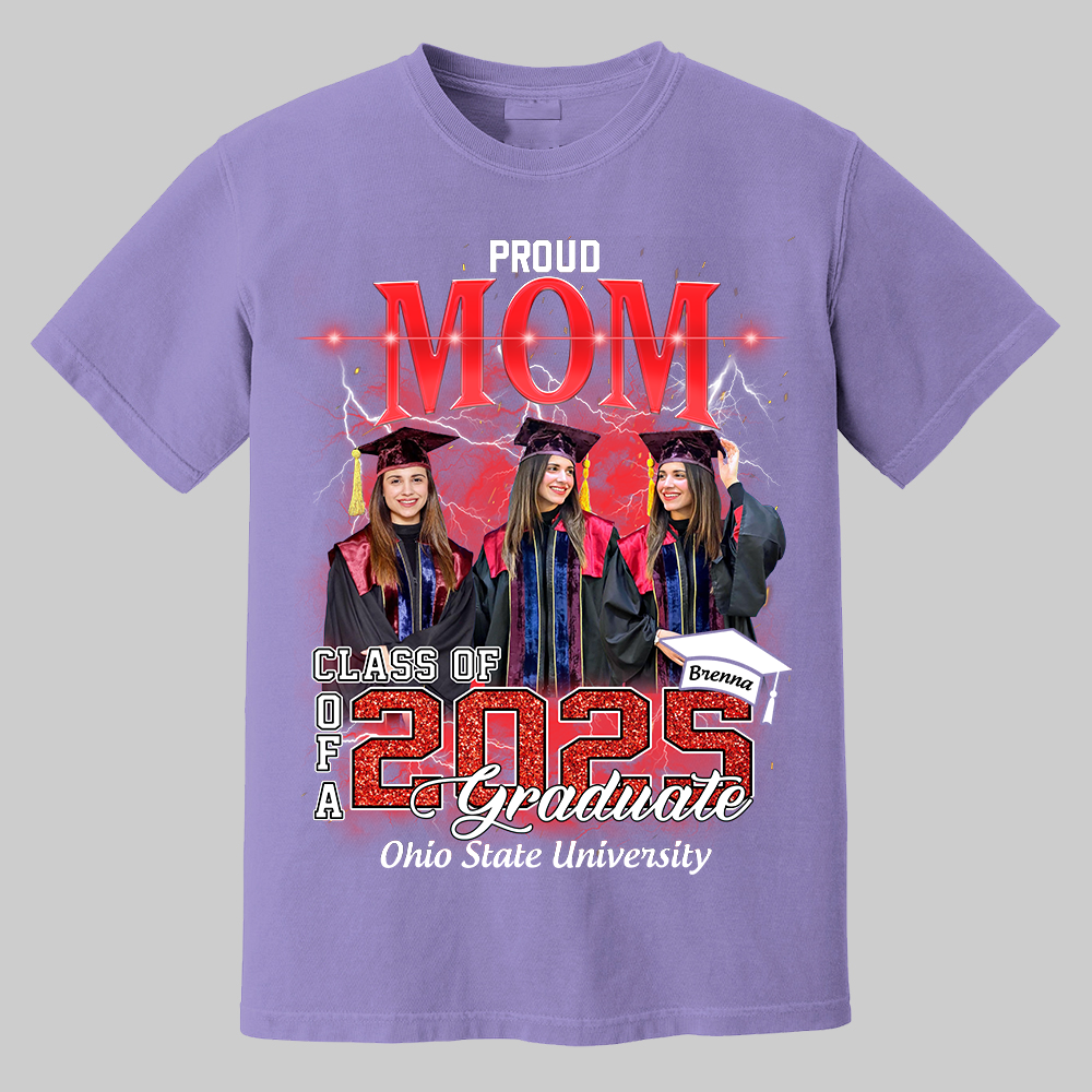 Personalized Graduation Shirts Custom Graduation Shirt Class Of 2025 Family Gifts For Family Member Graduation Shirt Proud Family Shirt