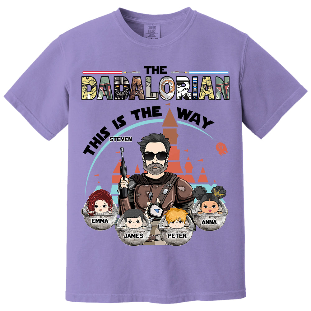 The Dadalorian This Is The Way - Personalized Shirt For Dad Do98