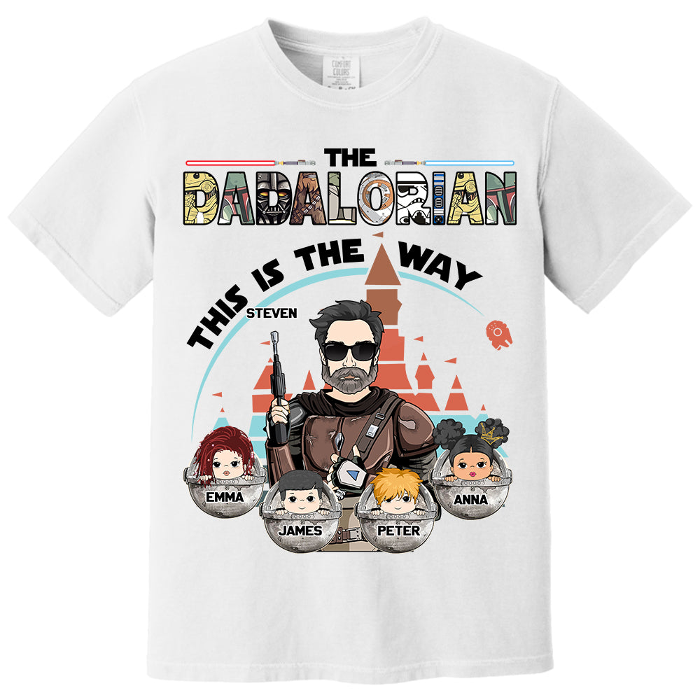 The Dadalorian This Is The Way - Personalized Shirt For Dad Do98