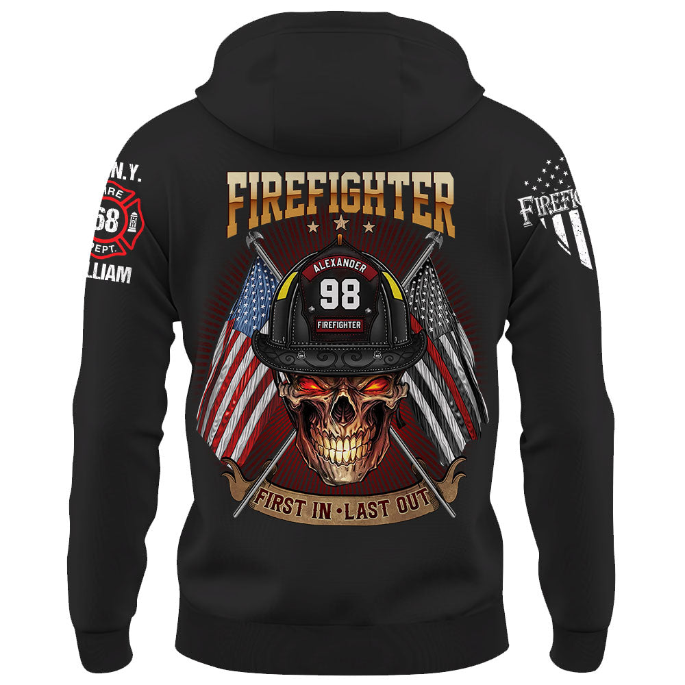 Custom Shirt Firefighter First In Last Out Gift For Firefighters K1702