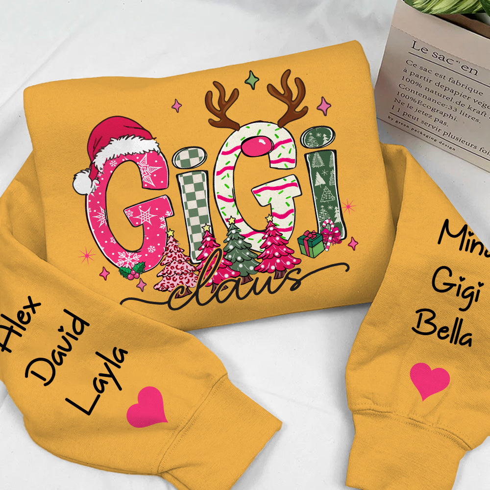 Pink Personalized Christmas Gifts for Grandma, Christmas Tree For Grandma, Pink Gifts For Gigi And Kids