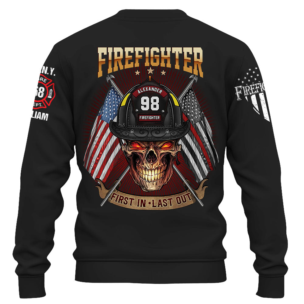 Custom Shirt Firefighter First In Last Out Gift For Firefighters K1702