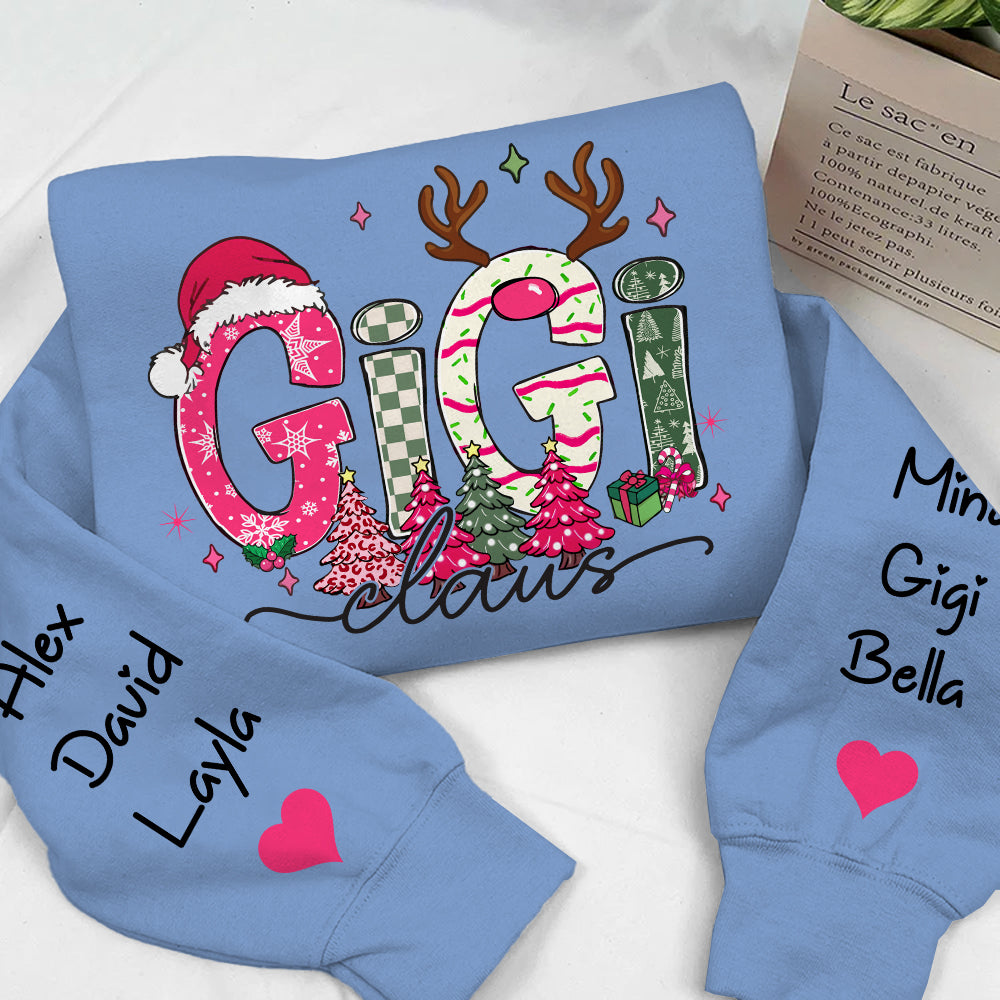 Pink Personalized Christmas Gifts for Grandma, Christmas Tree For Grandma, Pink Gifts For Gigi And Kids