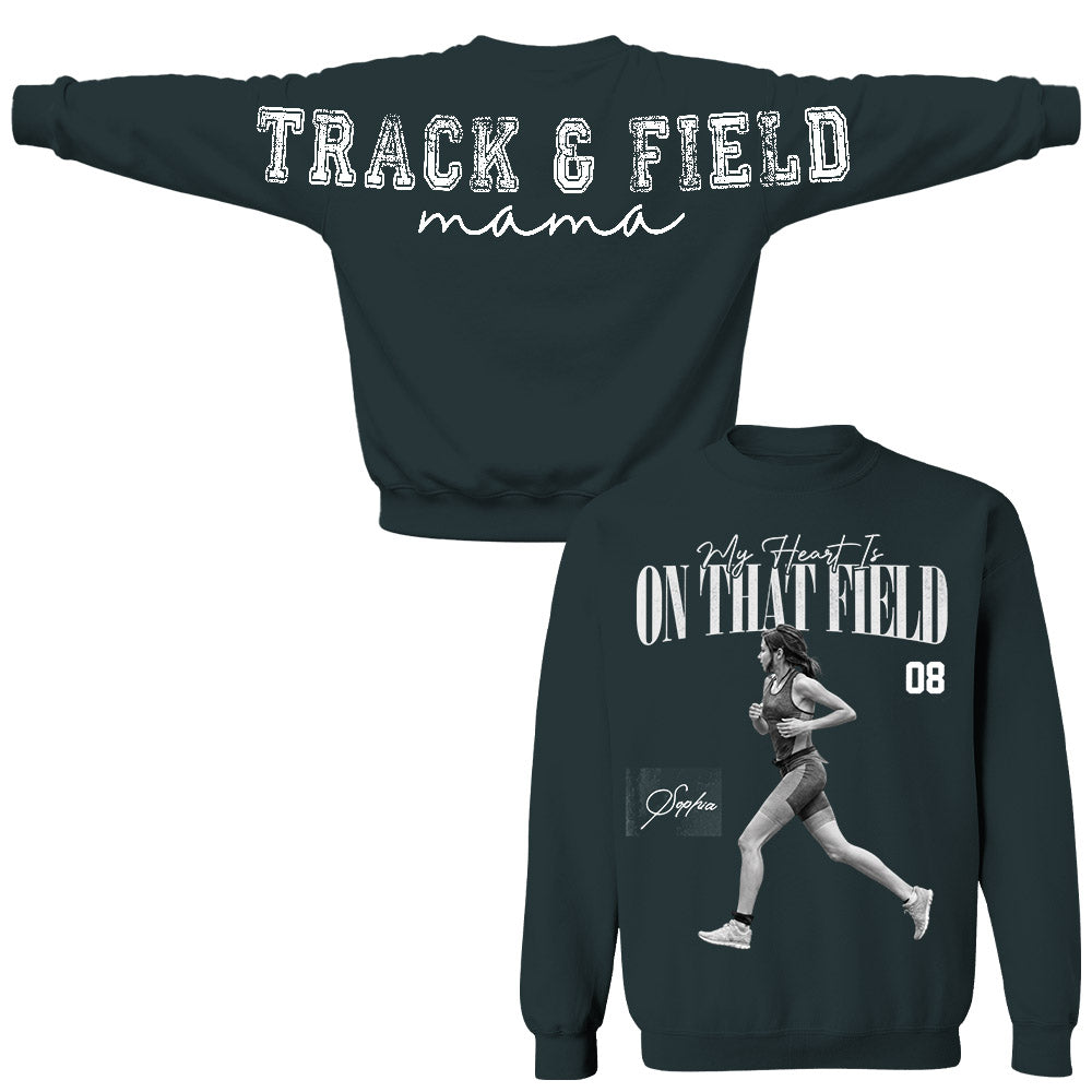 Personalized I'll Always Be Your Biggest Fan Shirt, Custom Player Photo & Number Shirt, Track and Field Mom Gift T1807 Nh00