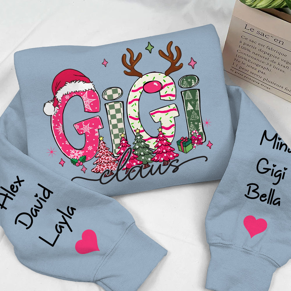 Pink Personalized Christmas Gifts for Grandma, Christmas Tree For Grandma, Pink Gifts For Gigi And Kids