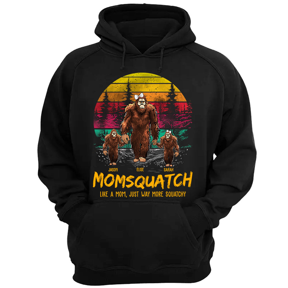 Momsquatch, Like A Mom, Just Way More Squatchy - Personalized Vintage Shirt