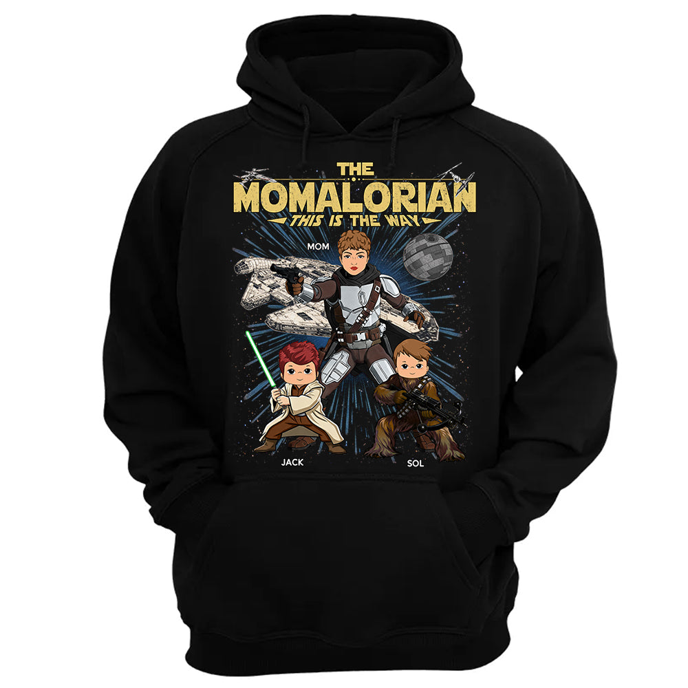 The Momalorian This Is The Way Personalized Vintage Style Shirt For Mom Mother's Day Gift T1807