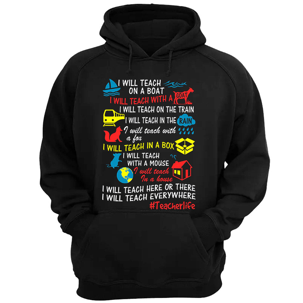 I Will Teach On A Boat I Will Teach With A Goat Personalized Shirt For Teacher