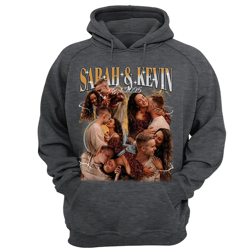 Custom Photo Couple Shirt, Wedding Anniversary Gift, Gift for Valentine A2110