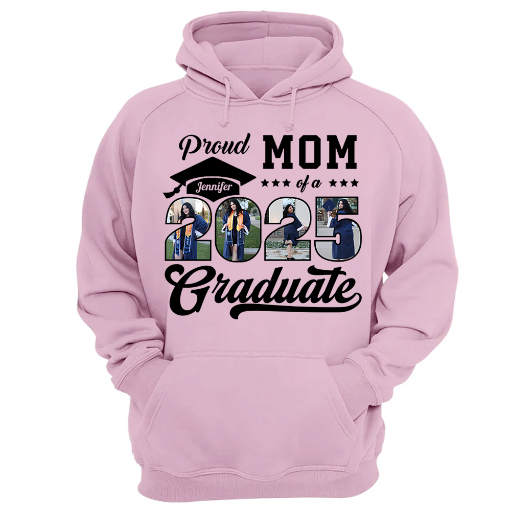 Personalized Graduation 2025 Shirts Proud Family Graduate 2025 Graduate Pictureand Photo Class Of 2025 Senior Family Shirt K1702