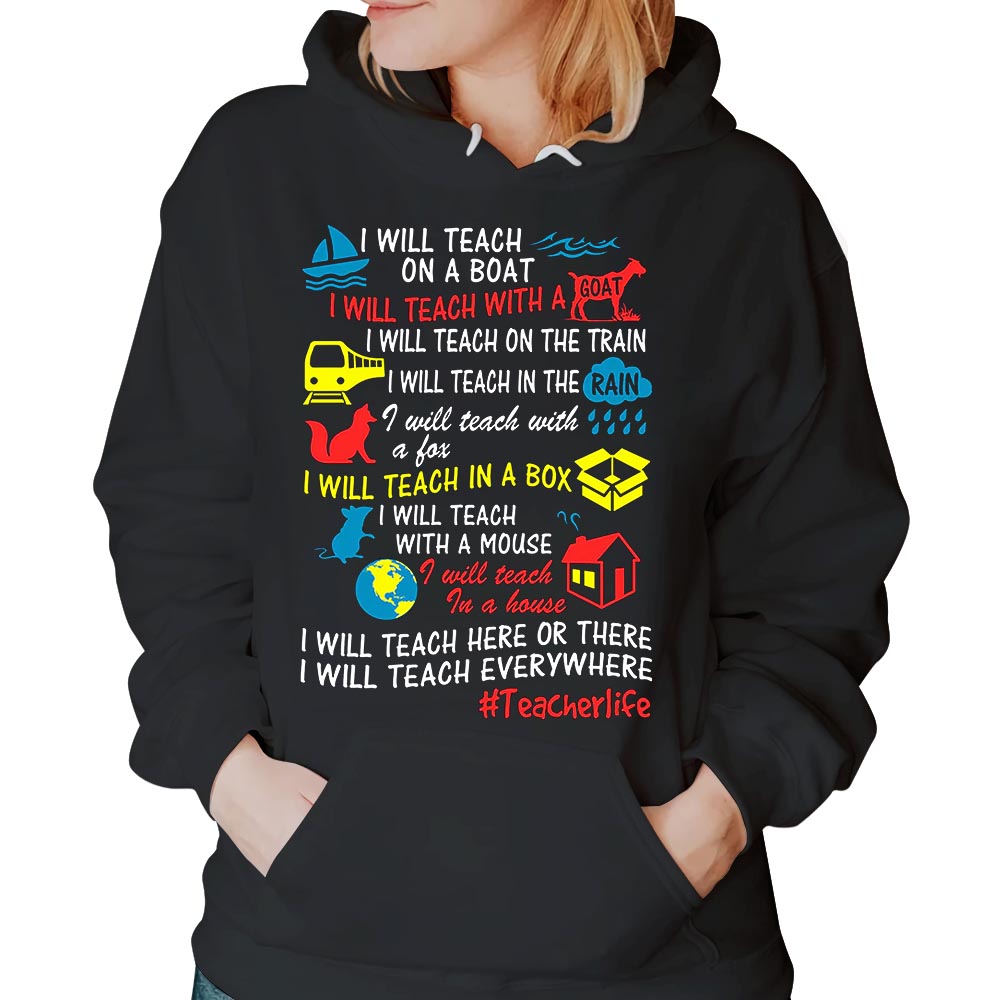 I Will Teach On A Boat I Will Teach With A Goat Personalized Shirt For Teacher