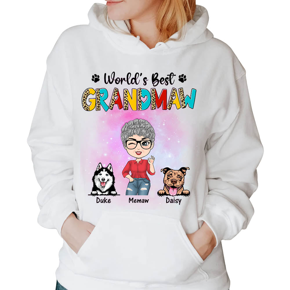 World's Best Grandmaw Personalized Shirt For Dog Grandma H2511