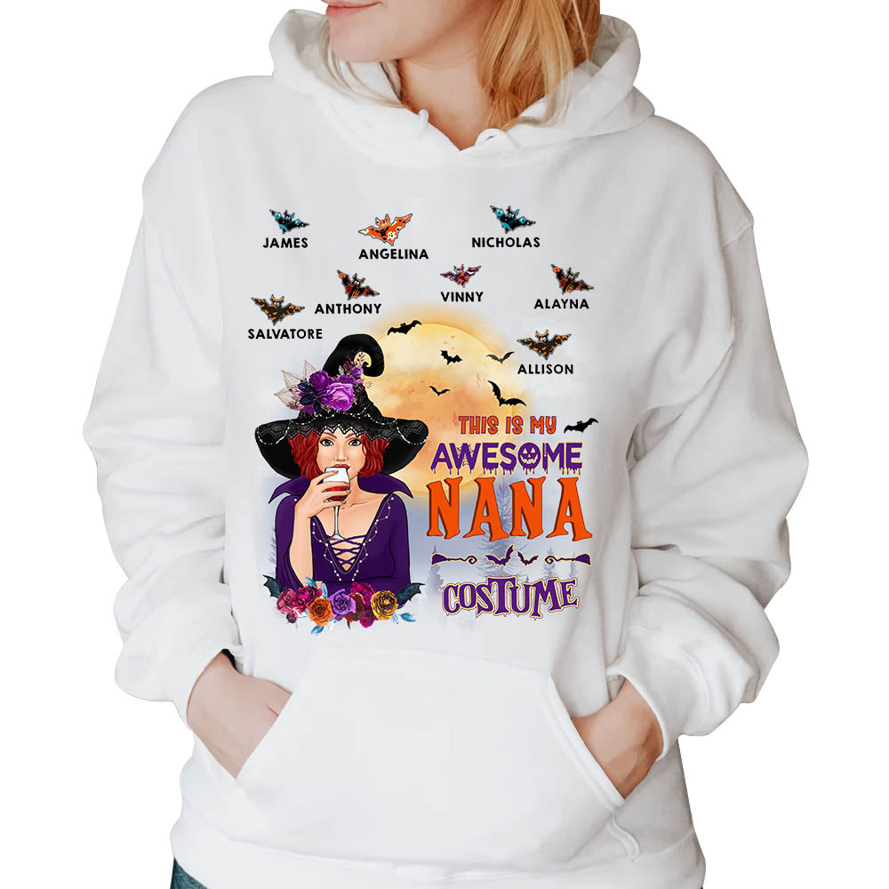 This Is My Awesome Grandma Costume Halloween Witch Personalized Shirt