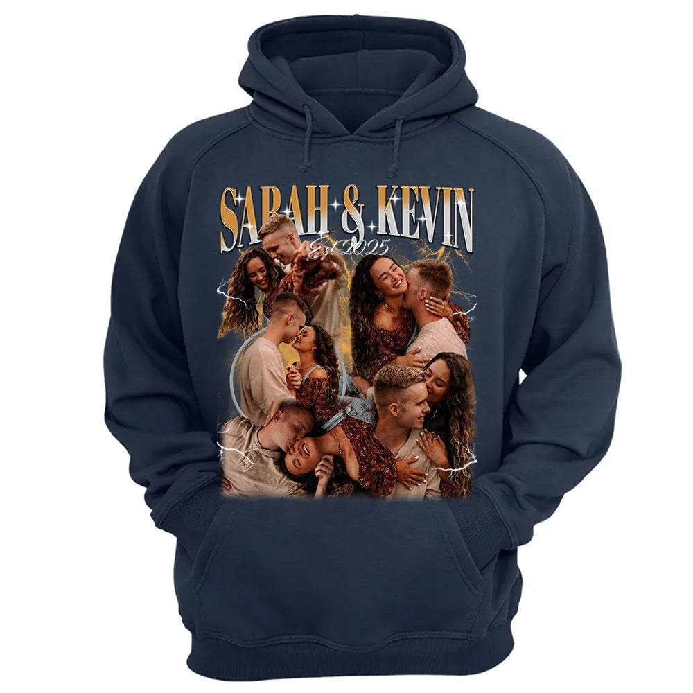 Custom Photo Couple Shirt, Wedding Anniversary Gift, Gift for Valentine A2110