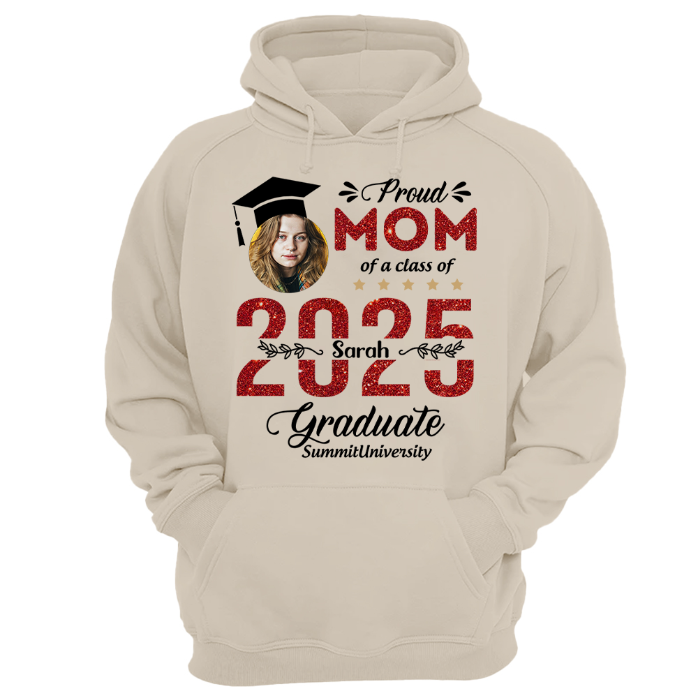 Proud Family Of 2025 Graduation Shirt, Personalized Shirt For Graduation M2204