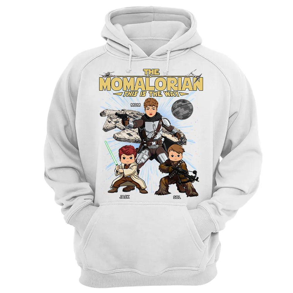The Momalorian This Is The Way Personalized Vintage Style Shirt For Mom Mother's Day Gift T1807