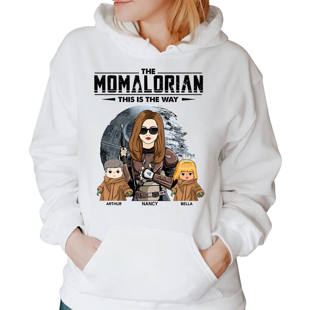 The Momalorian With Kids - Personalized Shirt Gift For Mom Dad