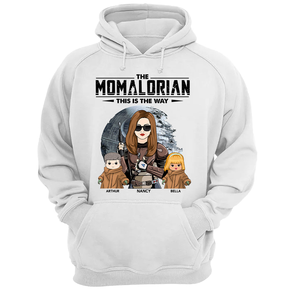 The Momalorian With Kids - Personalized Shirt Gift For Mom Dad