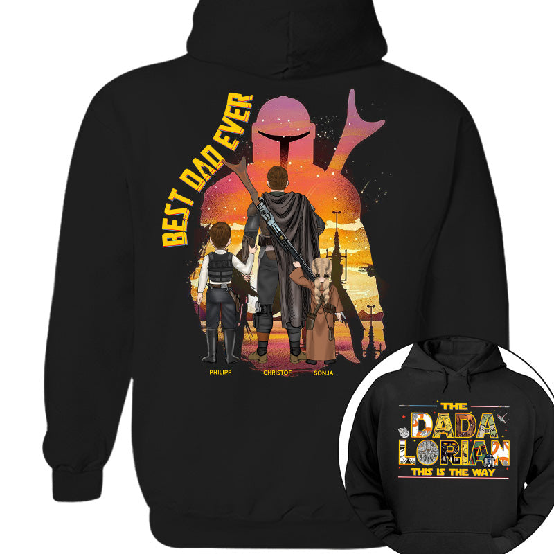 The Dadalorian This Is The Way - Personalized Shirt Custom Nickname With Kids Gift For Dad 2026 Vrs2 T1807
