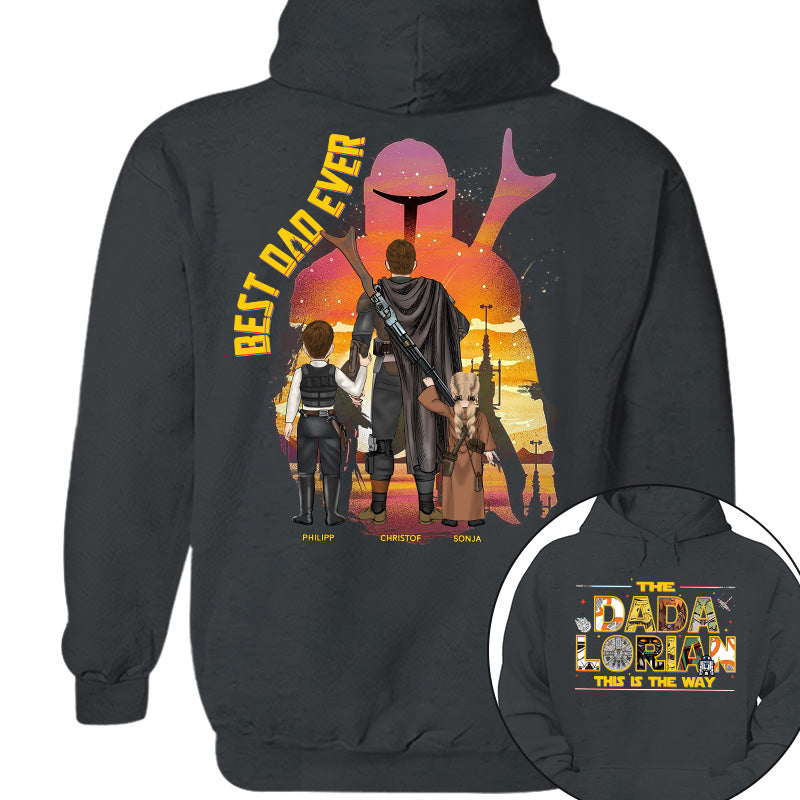 The Dadalorian This Is The Way - Personalized Shirt Custom Nickname With Kids Gift For Dad 2026 Vrs2 T1807