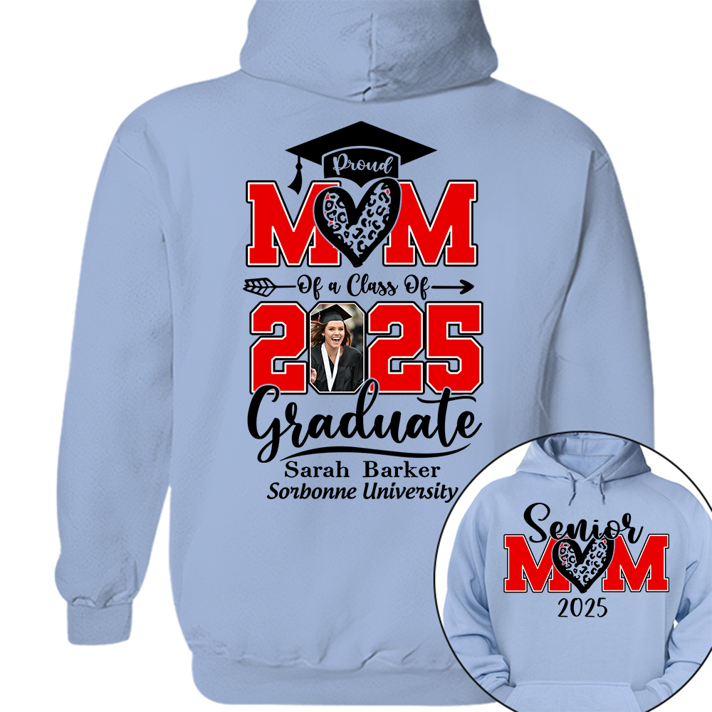 Personalized 2025 Graduation Shirts, Custom Photo For Mom