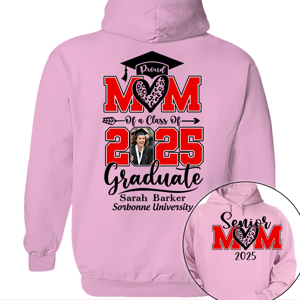 Personalized 2025 Graduation Shirts, Custom Photo For Mom