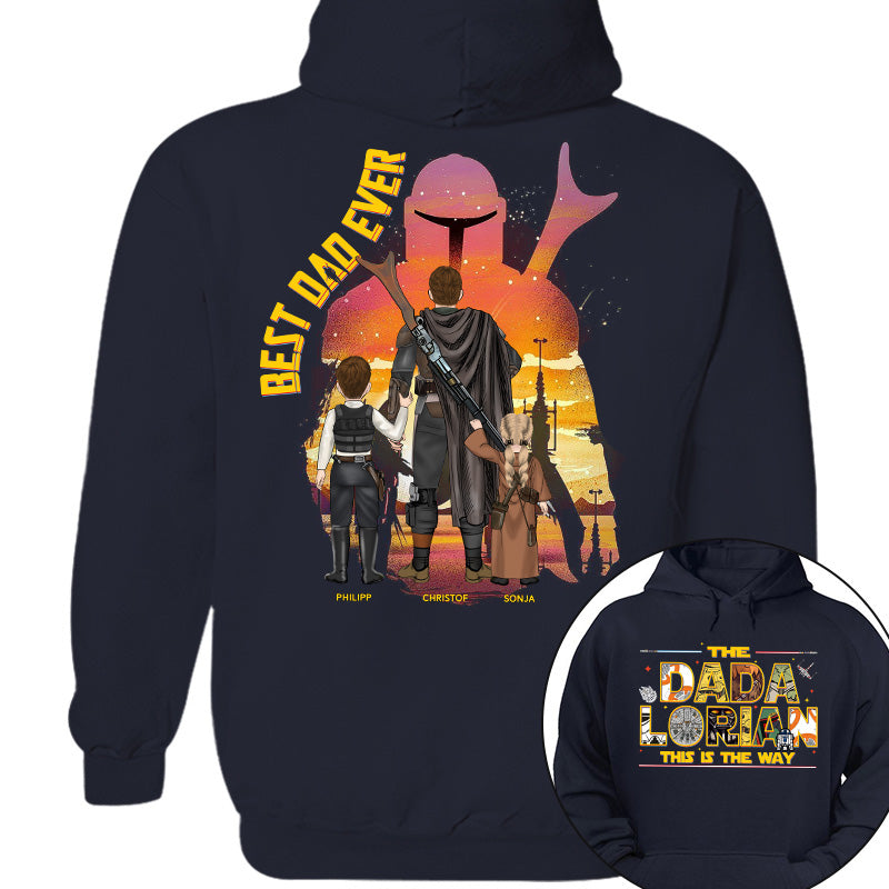 The Dadalorian This Is The Way - Personalized Shirt Custom Nickname With Kids Gift For Dad 2026 Vrs2 T1807