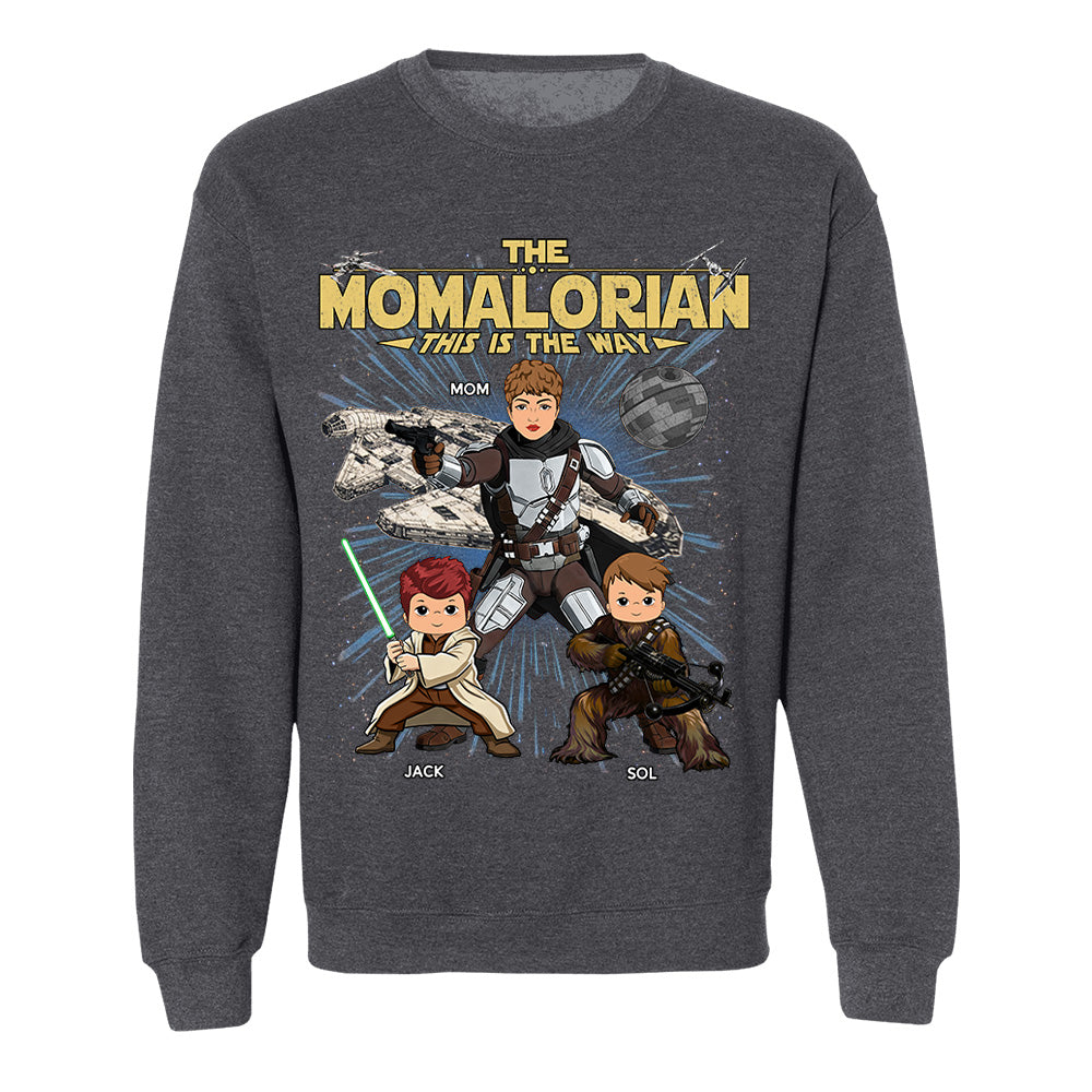 The Momalorian This Is The Way Personalized Vintage Style Shirt For Mom Mother's Day Gift T1807