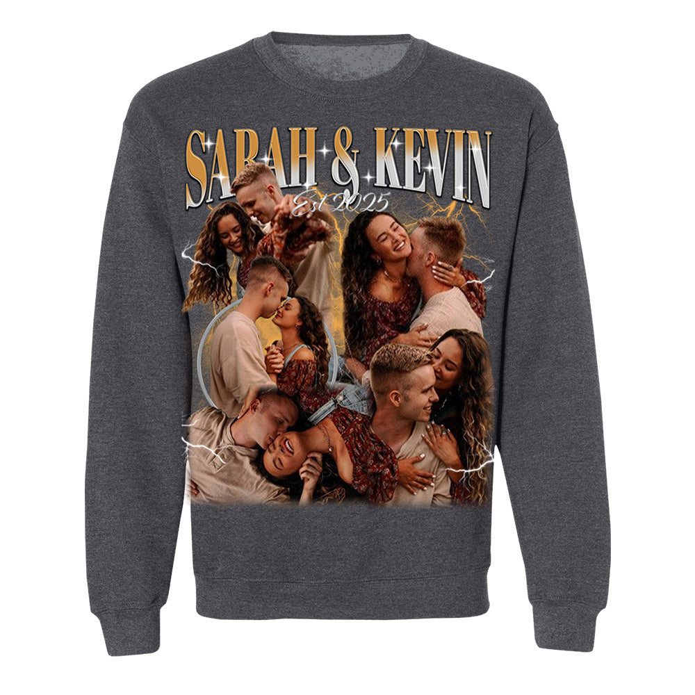 Custom Photo Couple Shirt, Wedding Anniversary Gift, Gift for Valentine A2110