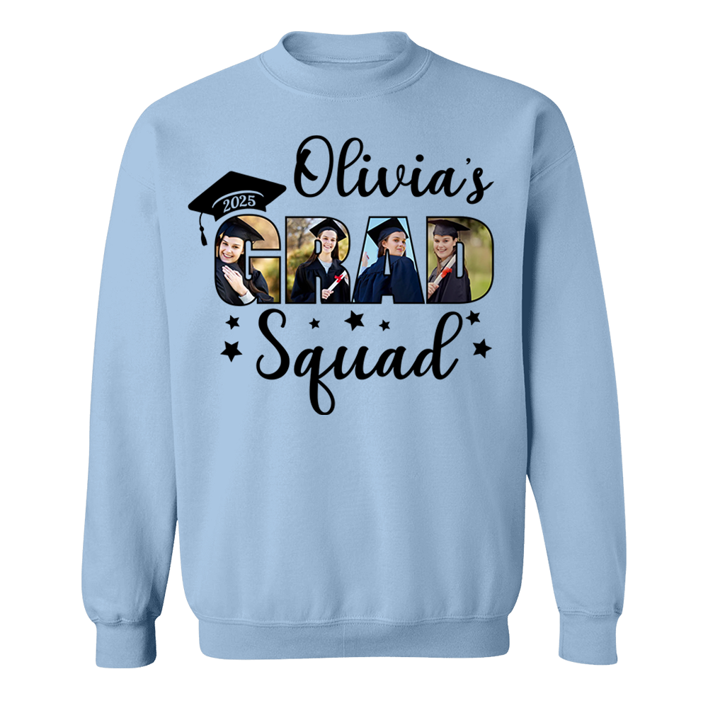 Personalized Grad Squad T-Shirt, Graduation Shirts, Matching Family Graduation Shirts, Graduation Mom, Graduation 2025 Grad Squad K1702