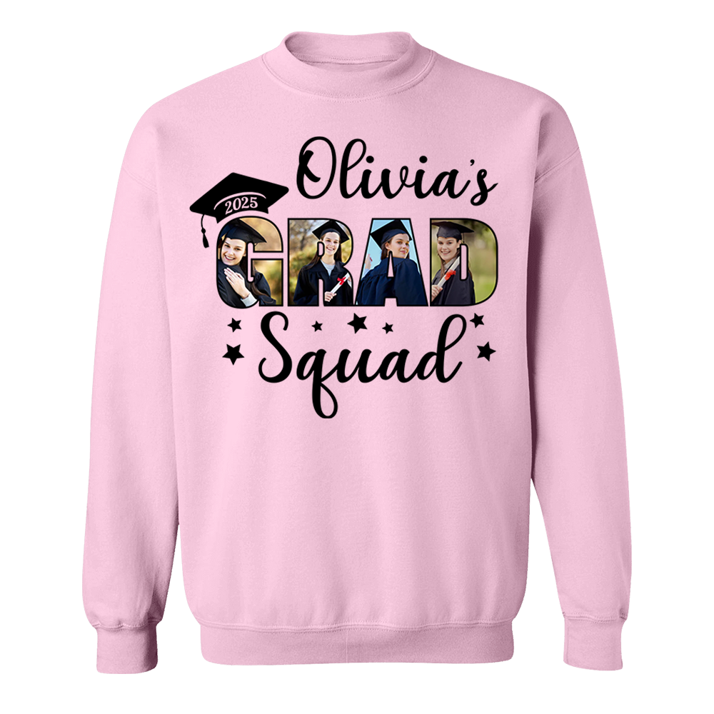 Personalized Grad Squad T-Shirt, Graduation Shirts, Matching Family Graduation Shirts, Graduation Mom, Graduation 2025 Grad Squad K1702