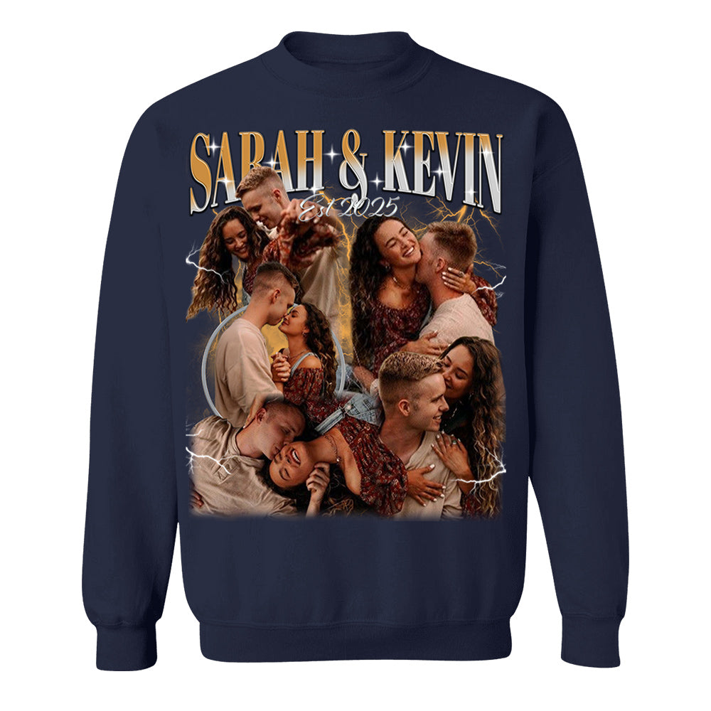 Custom Photo Couple Shirt, Wedding Anniversary Gift, Gift for Valentine A2110