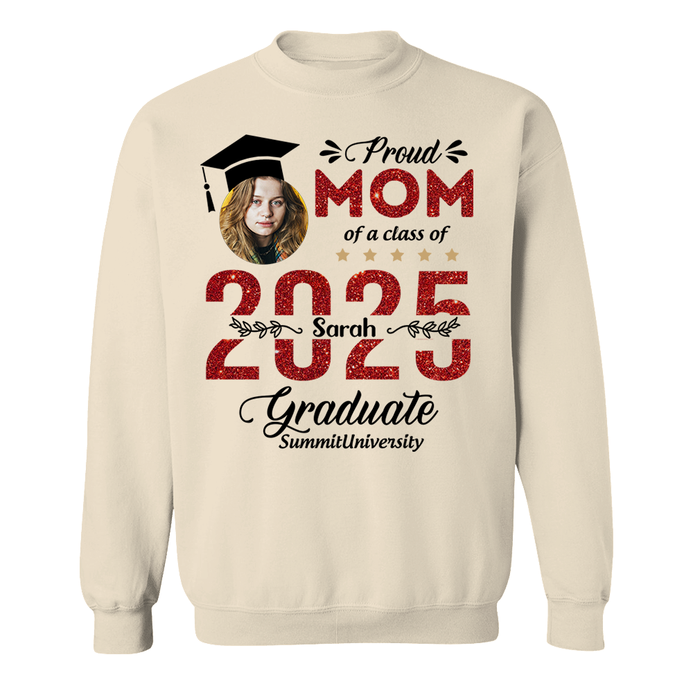 Proud Family Of 2025 Graduation Shirt, Personalized Shirt For Graduation M2204