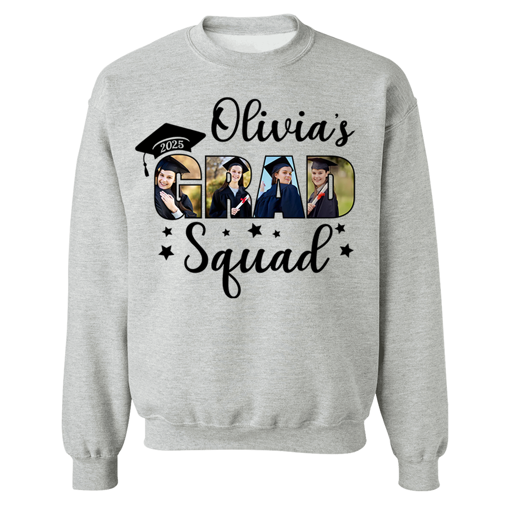 Personalized Grad Squad T-Shirt, Graduation Shirts, Matching Family Graduation Shirts, Graduation Mom, Graduation 2025 Grad Squad K1702
