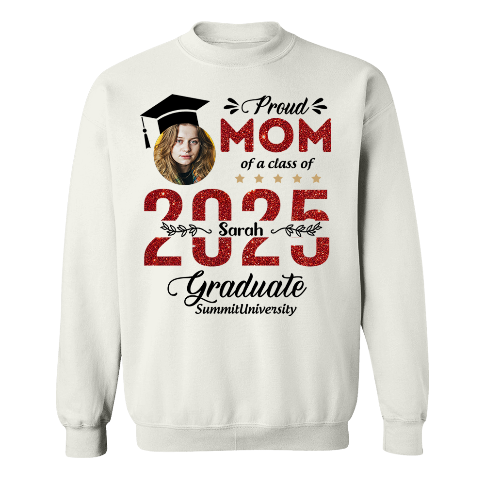 Proud Family Of 2025 Graduation Shirt, Personalized Shirt For Graduation M2204