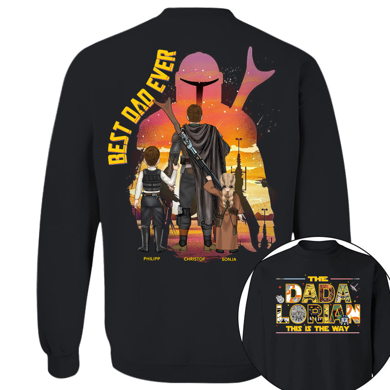 The Dadalorian This Is The Way - Personalized Shirt Custom Nickname With Kids Gift For Dad 2026 Vrs2 T1807