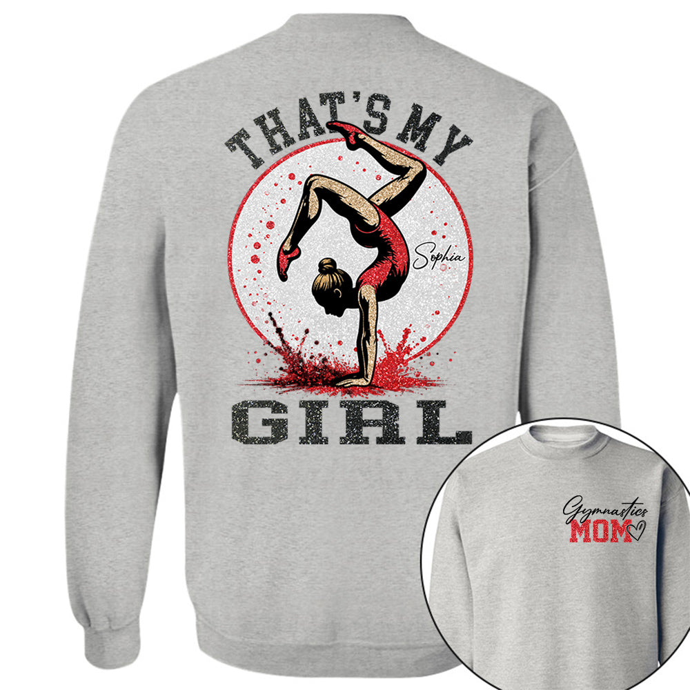 Personalized Gymnastics Mom Shirt That's My Girl Shirt Gift For Gymnastics Family T1807 VH01