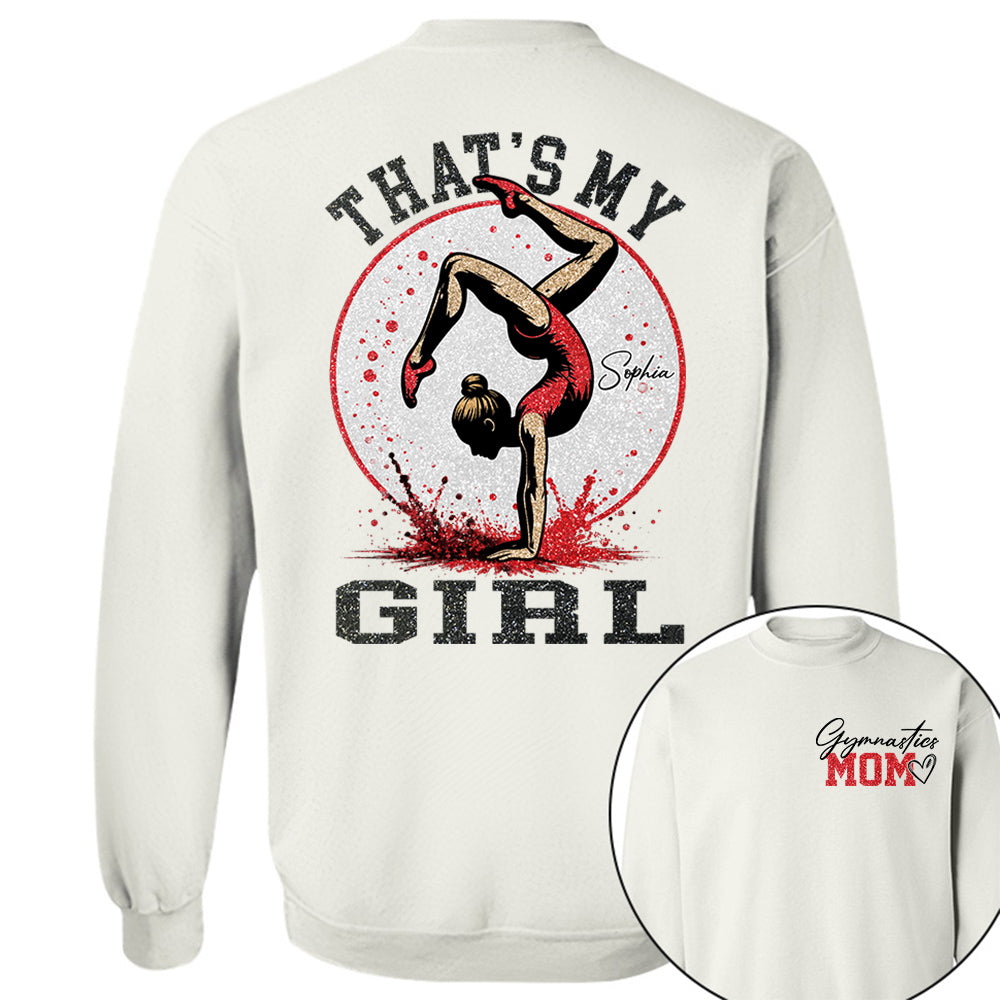Personalized Gymnastics Mom Shirt That's My Girl Shirt Gift For Gymnastics Family T1807 VH01