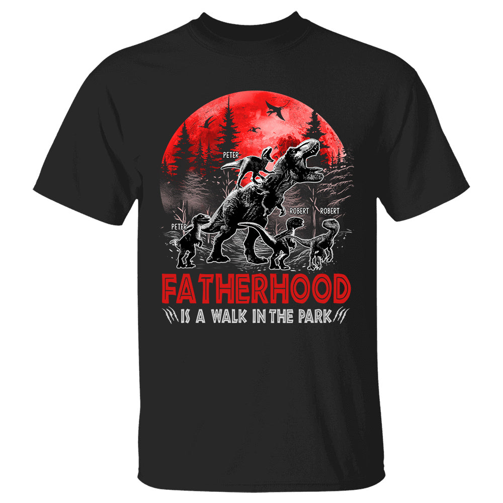 Fatherhood Is A Walk The Park Personalized Shirt Gift For Father’s Day K1702