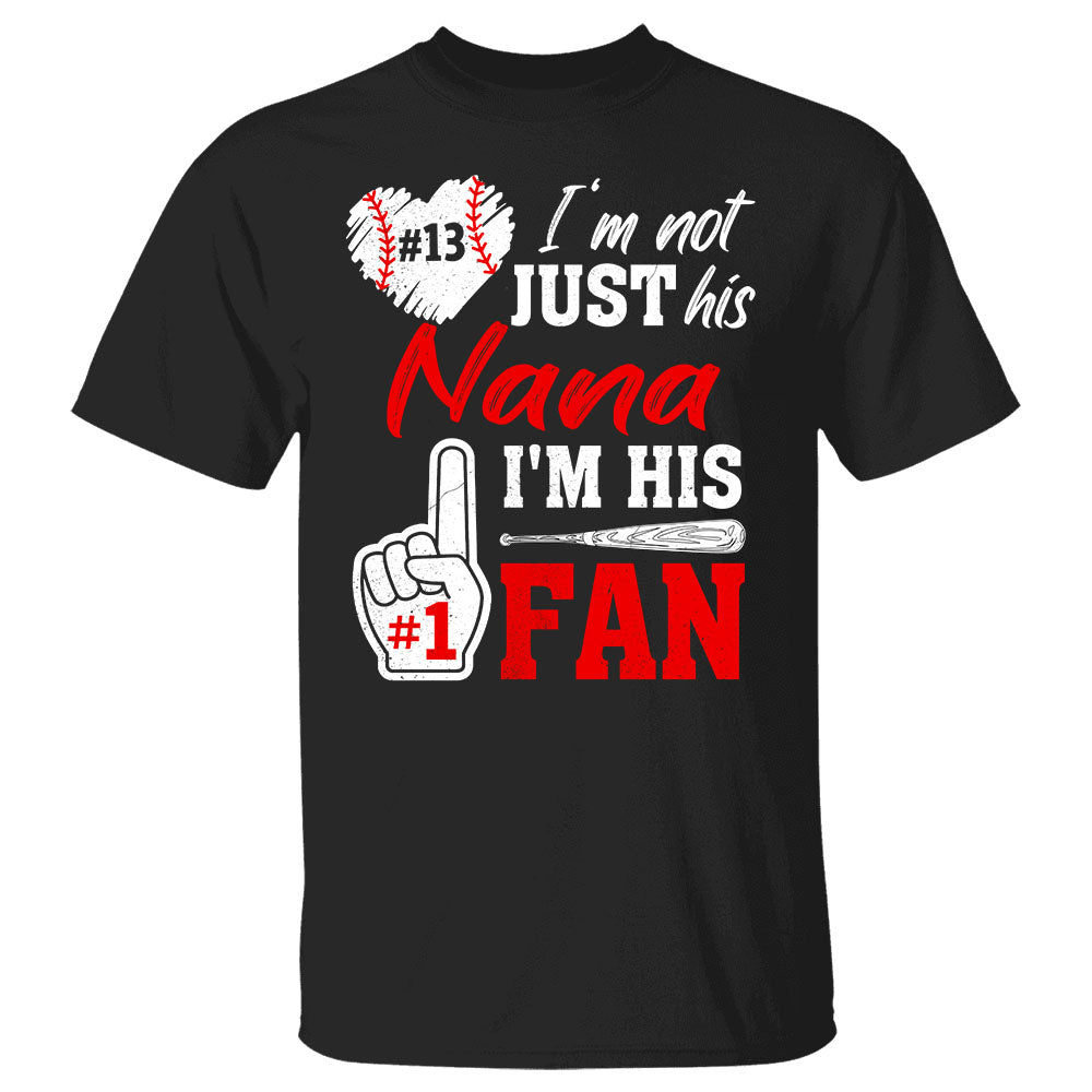 I'm Not Just Their Grandma I'm Their #1 Fan Personalized Shirt For Baseball Lovers Hk10