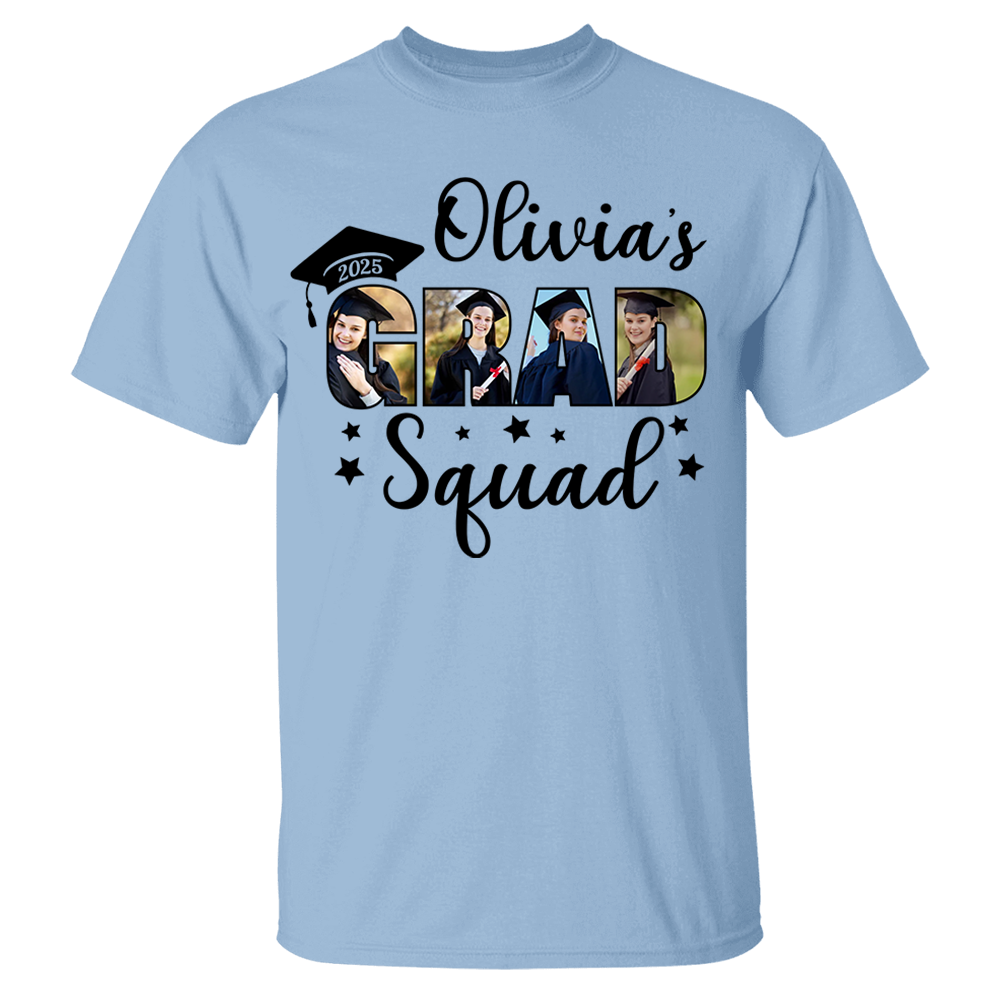 Personalized Grad Squad T-Shirt, Graduation Shirts, Matching Family Graduation Shirts, Graduation Mom, Graduation 2025 Grad Squad K1702