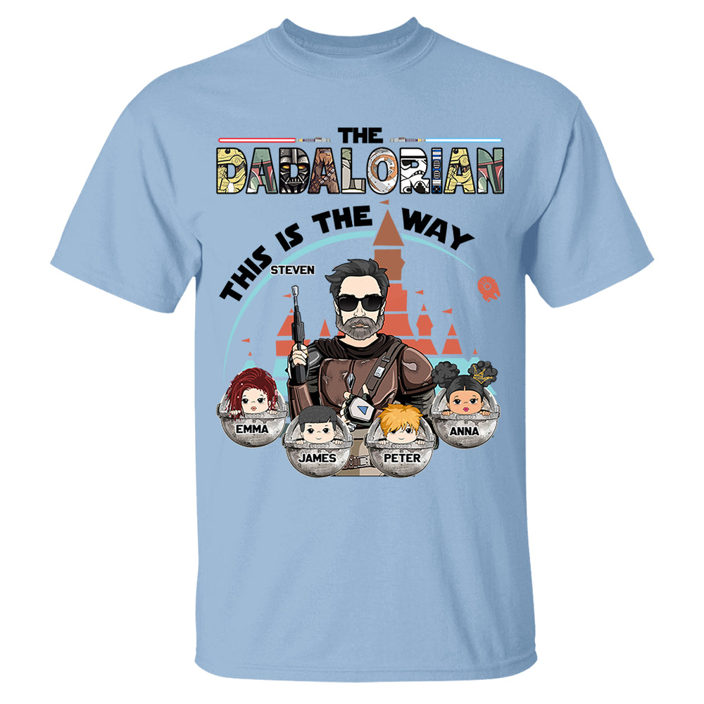 The Dadalorian This Is The Way - Personalized Shirt For Dad Do98