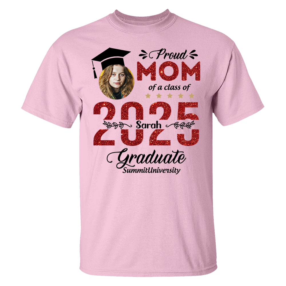 Proud Family Of 2025 Graduation Shirt, Personalized Shirt For Graduation M2204