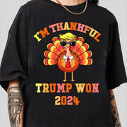 Make Thanksgiving Great Again I'm Thankful Trump Won Thanksgiving Shirts